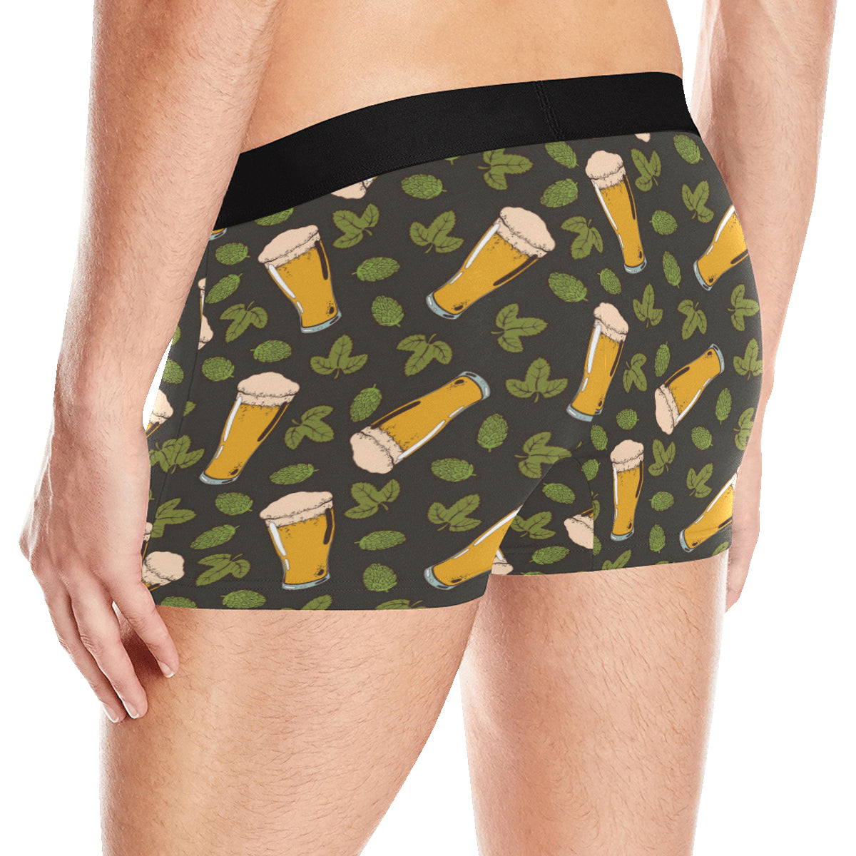 Beer Iris Pattern Print Design 02 Men's Boxer Briefs