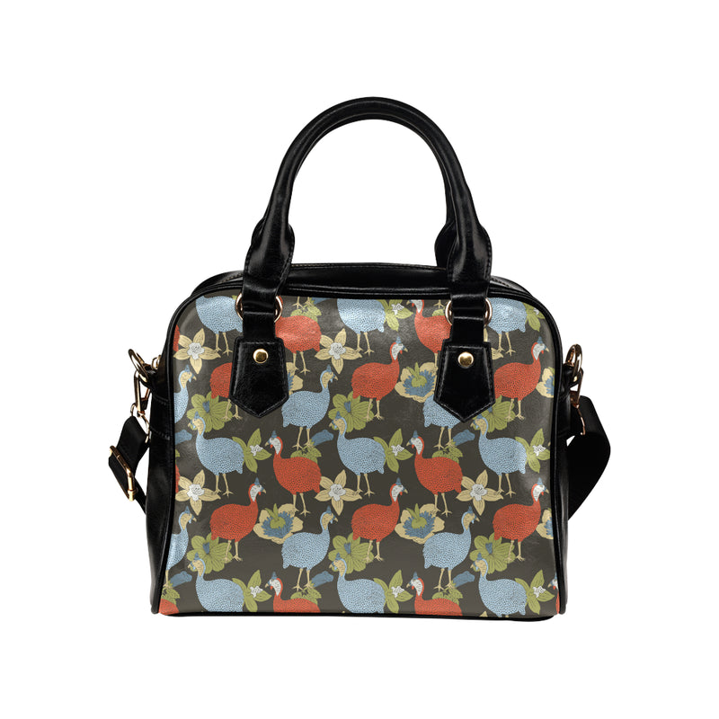 Guinea Fowl Pattern Print Design 02 Shoulder Handbag