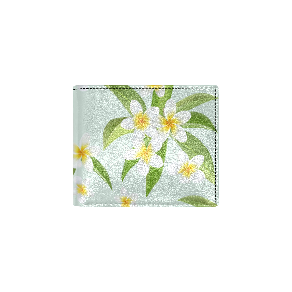 Yellow Plumeria Pattern Print Design PM024 Men's ID Card Wallet