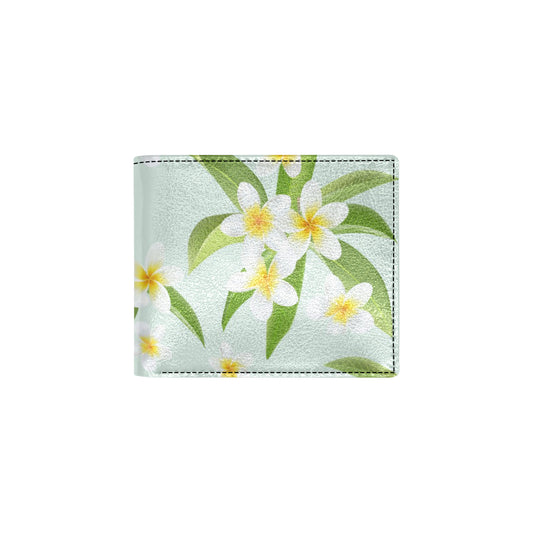 Yellow Plumeria Pattern Print Design PM024 Men's ID Card Wallet