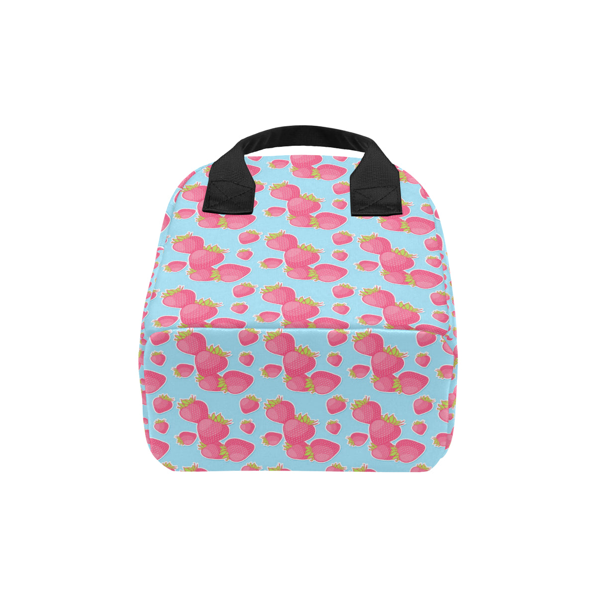 Strawberry Pattern Print Design SB04 Insulated Lunch Bag