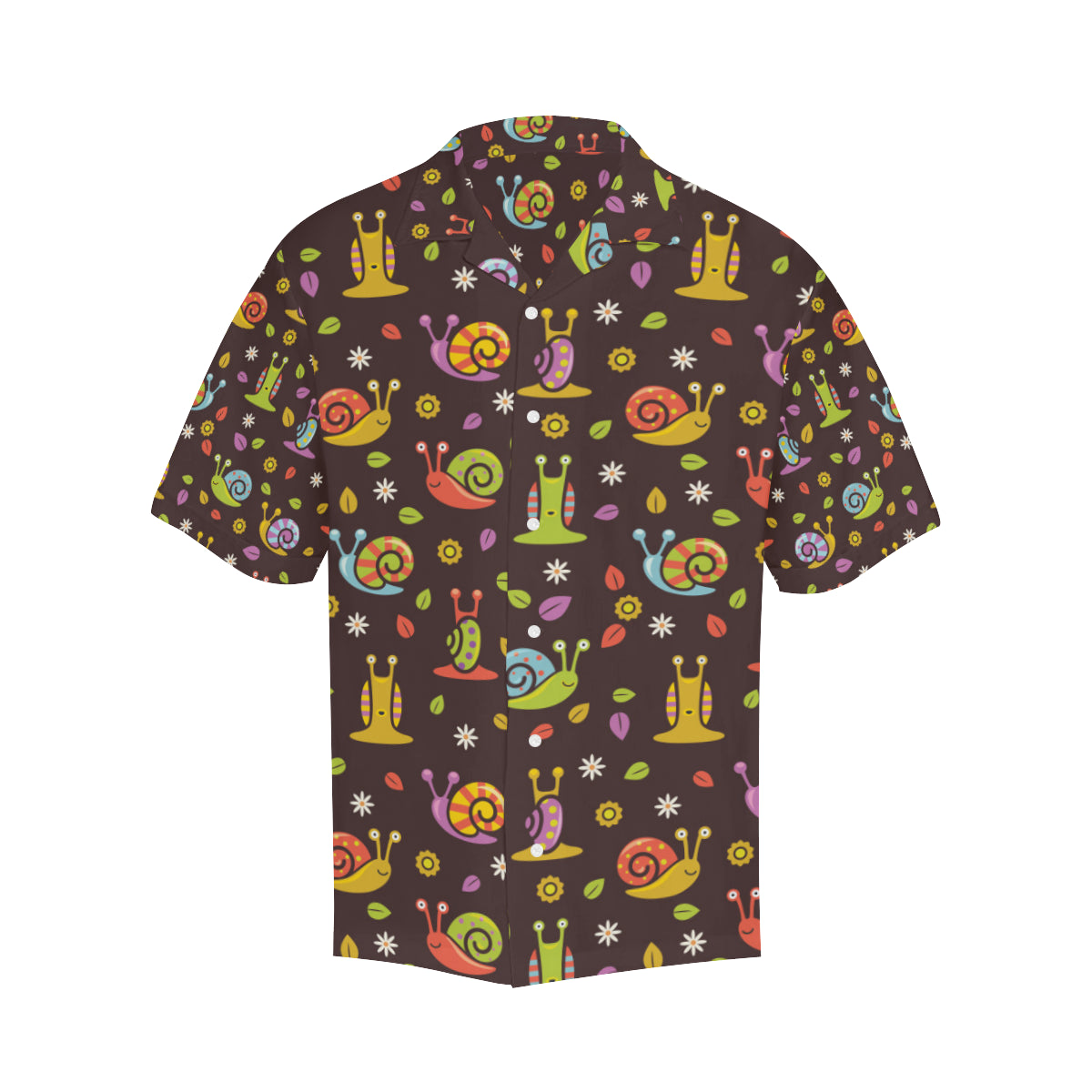 Snail Pattern Print Design 01 Men's Hawaiian Shirt