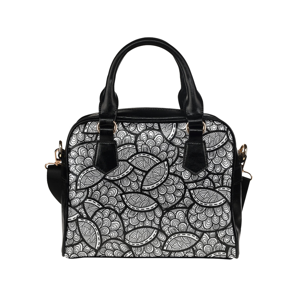 Polynesian Pattern Print Design A01 Shoulder Handbag