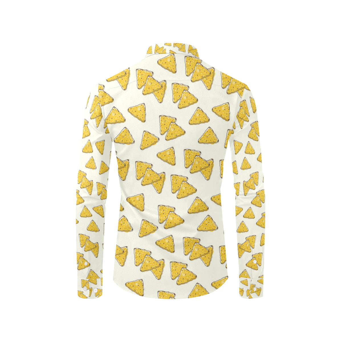 Nachos Pattern Print Design A01 Men's Long Sleeve Shirt