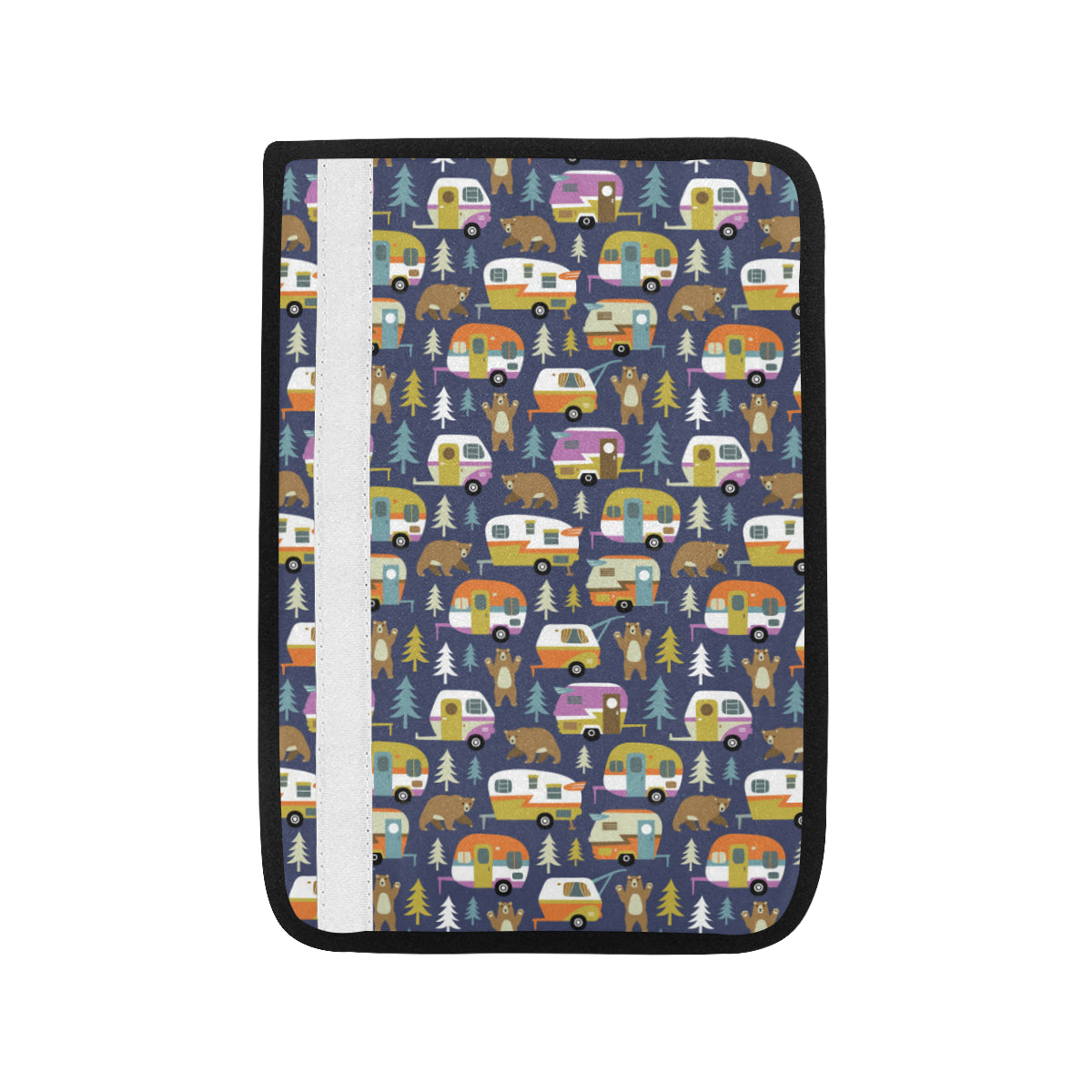 Camper Pattern Print Design 04 Car Seat Belt Cover