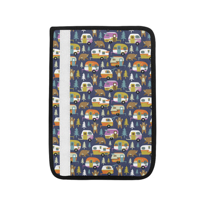 Camper Pattern Print Design 04 Car Seat Belt Cover