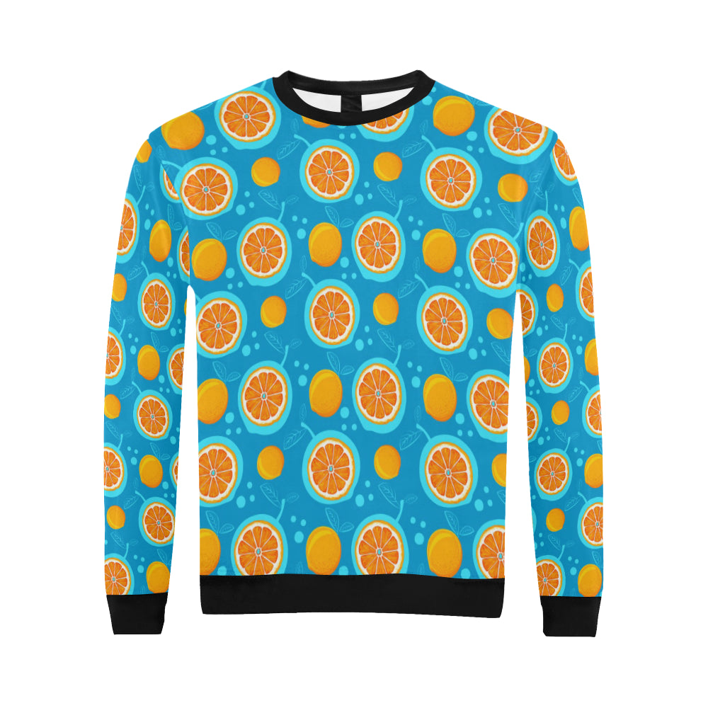 Grapefruit Pattern Print Design GF03 Men Long Sleeve Sweatshirt