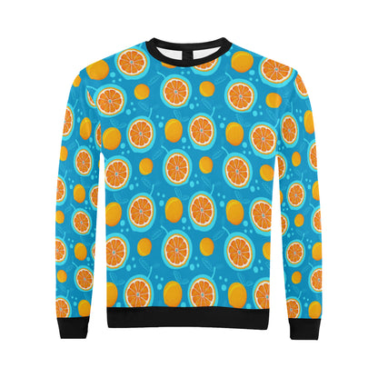 Grapefruit Pattern Print Design GF03 Men Long Sleeve Sweatshirt
