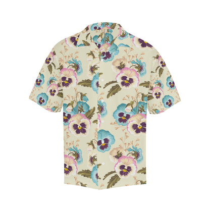 Pansy Pattern Print Design A02 Men's Hawaiian Shirt