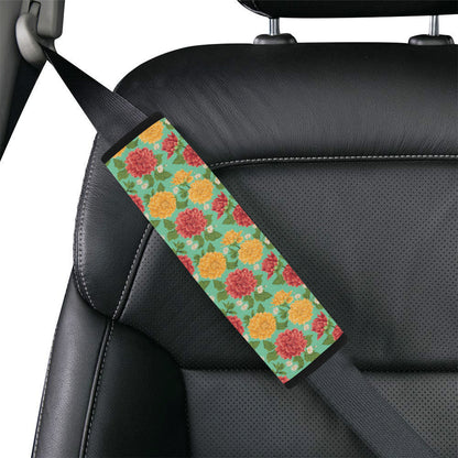 Dahlia Pattern Print Design DH011 Car Seat Belt Cover