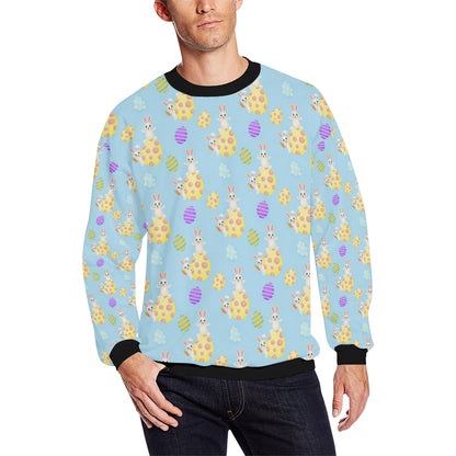 Easter Eggs Pattern Print Design RB015 Men Long Sleeve Sweatshirt