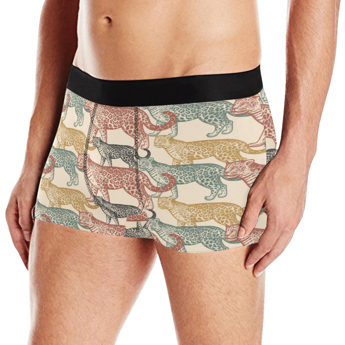 Jaguar Pattern Print Design 01 Men's Boxer Briefs