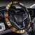 Hawaiian Flower Hula Hibiscus Print Steering Wheel Cover with Elastic Edge