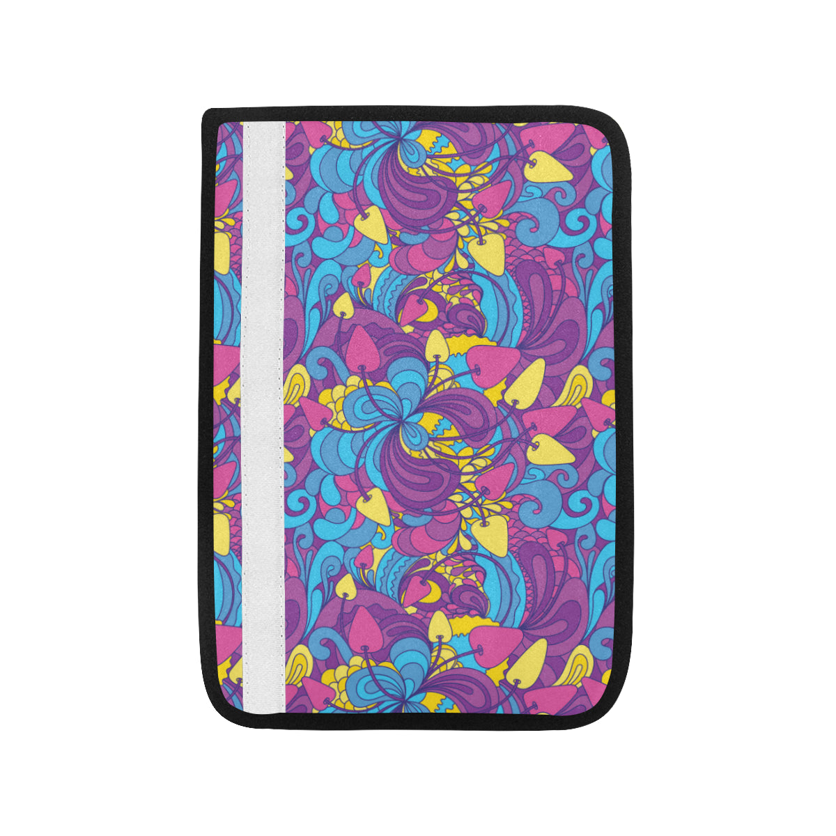 Psychedelic Mushroom Pattern Print Design A03 Car Seat Belt Cover