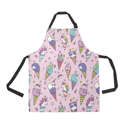 Ice Cream Pattern Print Design IC05 Apron with Pocket