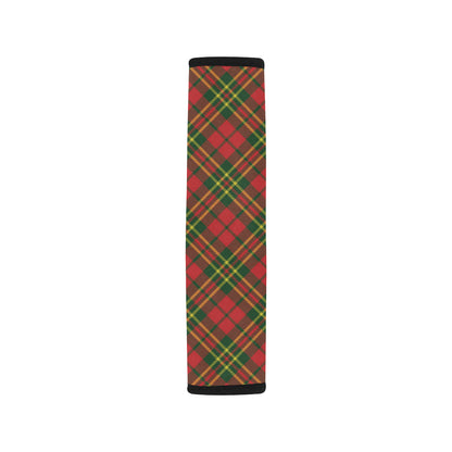 Plaid Holiday Pattern Print Design A01 Car Seat Belt Cover