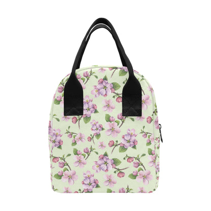 Apple blossom Pattern Print Design AB05 Insulated Lunch Bag
