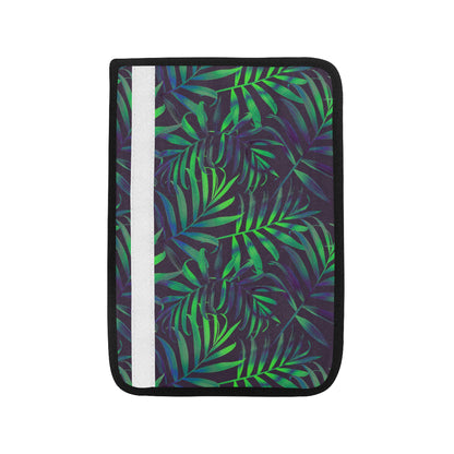 Palm Leaves Pattern Print Design PL01 Car Seat Belt Cover