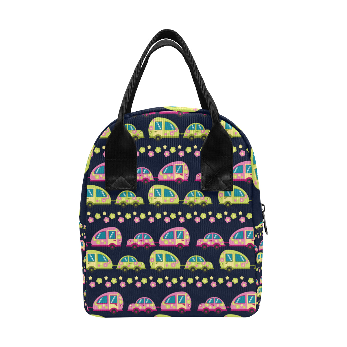 Camper Cute Camping Design No 3 Print Insulated Lunch Bag