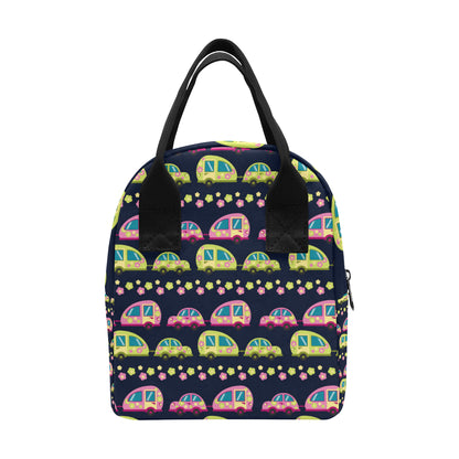 Camper Cute Camping Design No 3 Print Insulated Lunch Bag