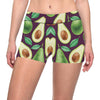 Avocado Pattern Print Design AC08 Yoga Shorts