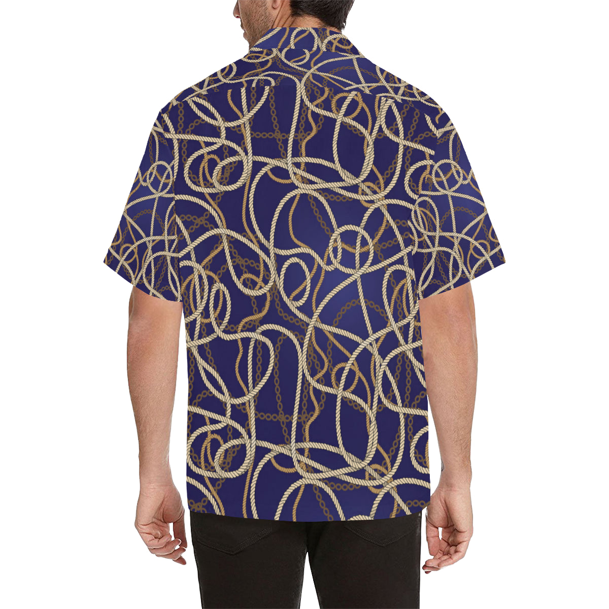Rope Pattern Print Design A01 Men's Hawaiian Shirt