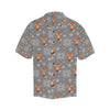 Knit Red Fox Pattern Print Design 02 Men's Hawaiian Shirt