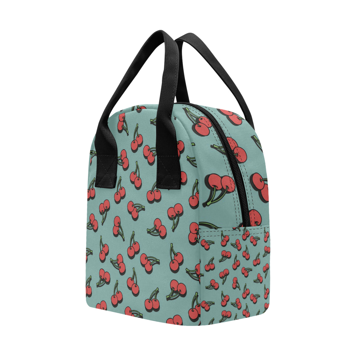 Cherry Pattern Print Design CH03 Insulated Lunch Bag