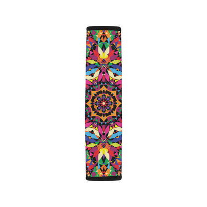 Kaleidoscope Pattern Print Design 02 Car Seat Belt Cover