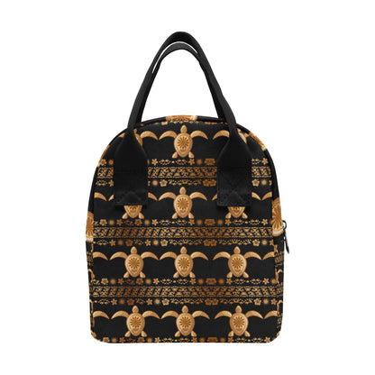 Tribal Sea turtle Polynesian Hawaiian Insulated Lunch Bag