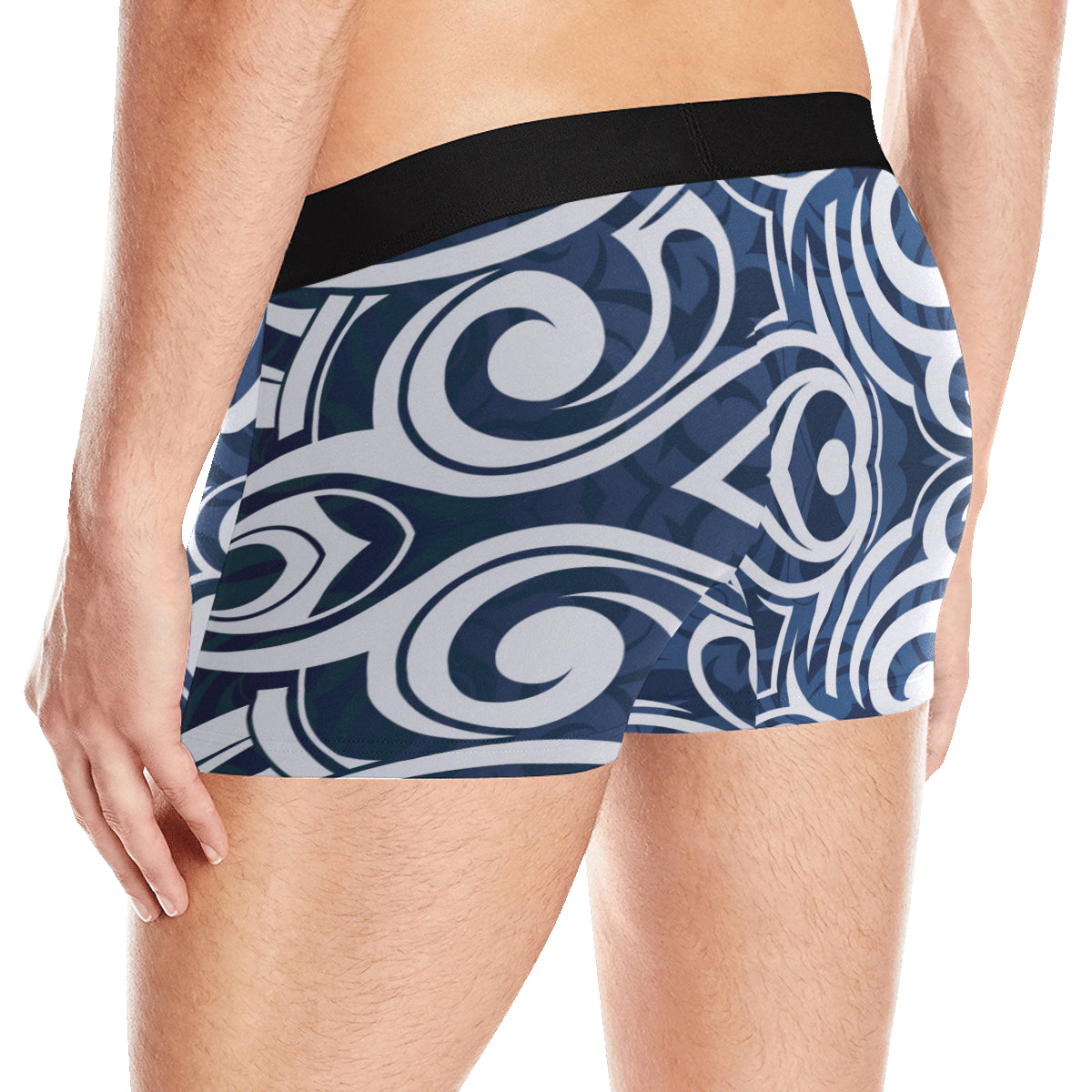 Maori Pattern Print Design 01 Men's Boxer Briefs