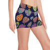 Apple Pattern Print Design AP05 Yoga Shorts