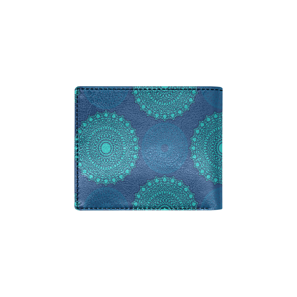 Medallion Pattern Print Design 04 Men's ID Card Wallet