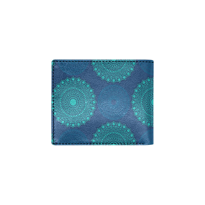 Medallion Pattern Print Design 04 Men's ID Card Wallet