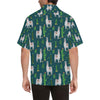 Llama Cactus Pattern Print Design 013 Men's Hawaiian Shirt