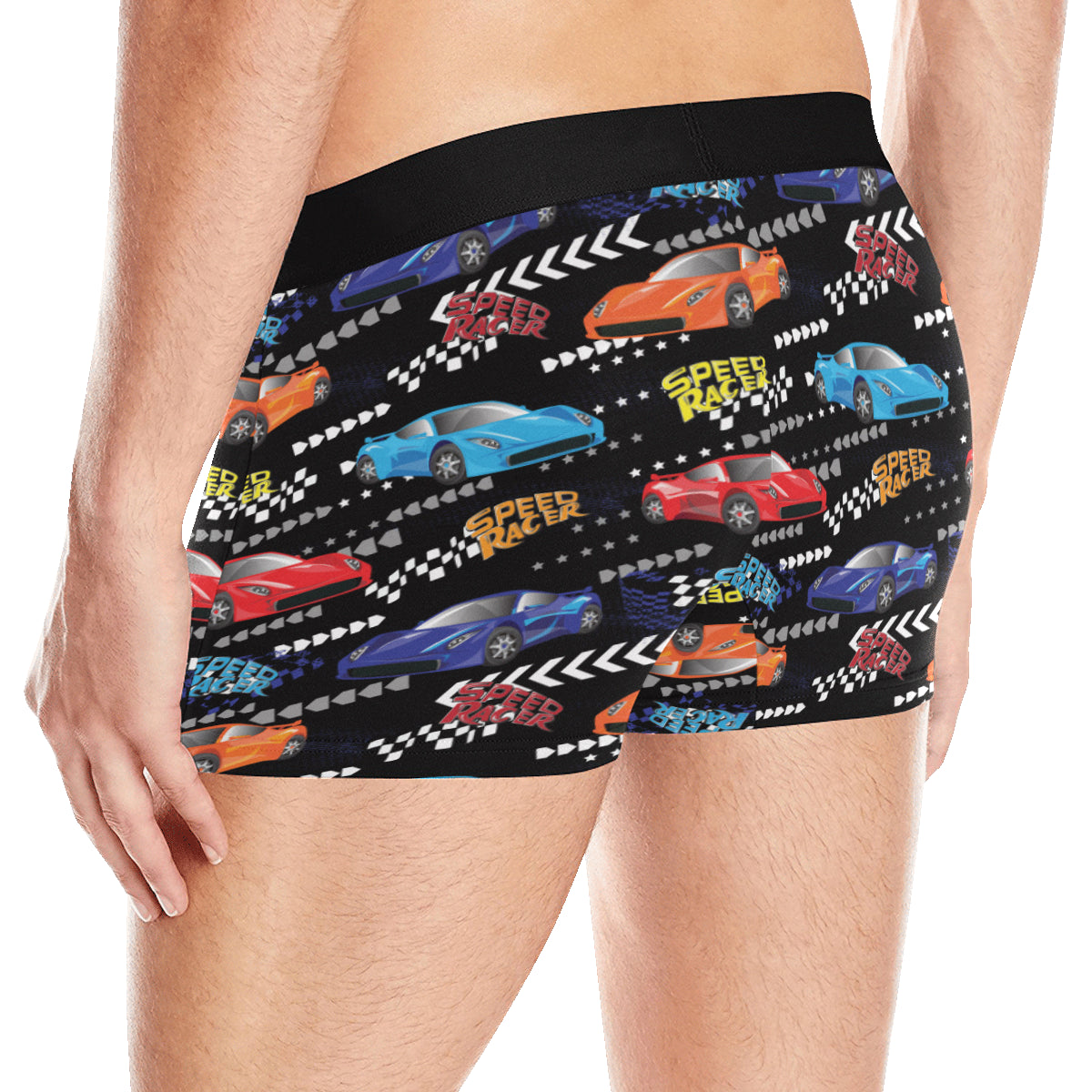 Racing Pattern Print Design A05 Men's Boxer Briefs