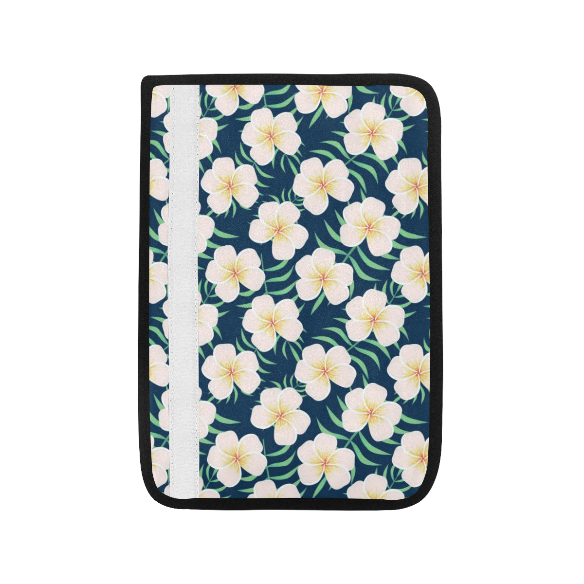 Pink Plumeria Pattern Print Design PM016 Car Seat Belt Cover