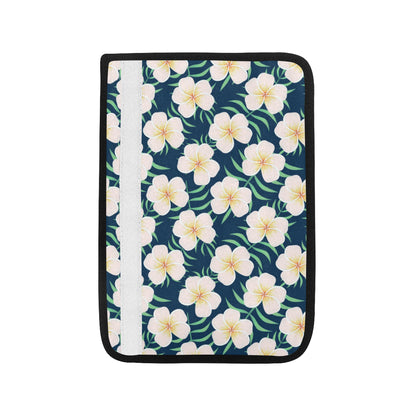 Pink Plumeria Pattern Print Design PM016 Car Seat Belt Cover
