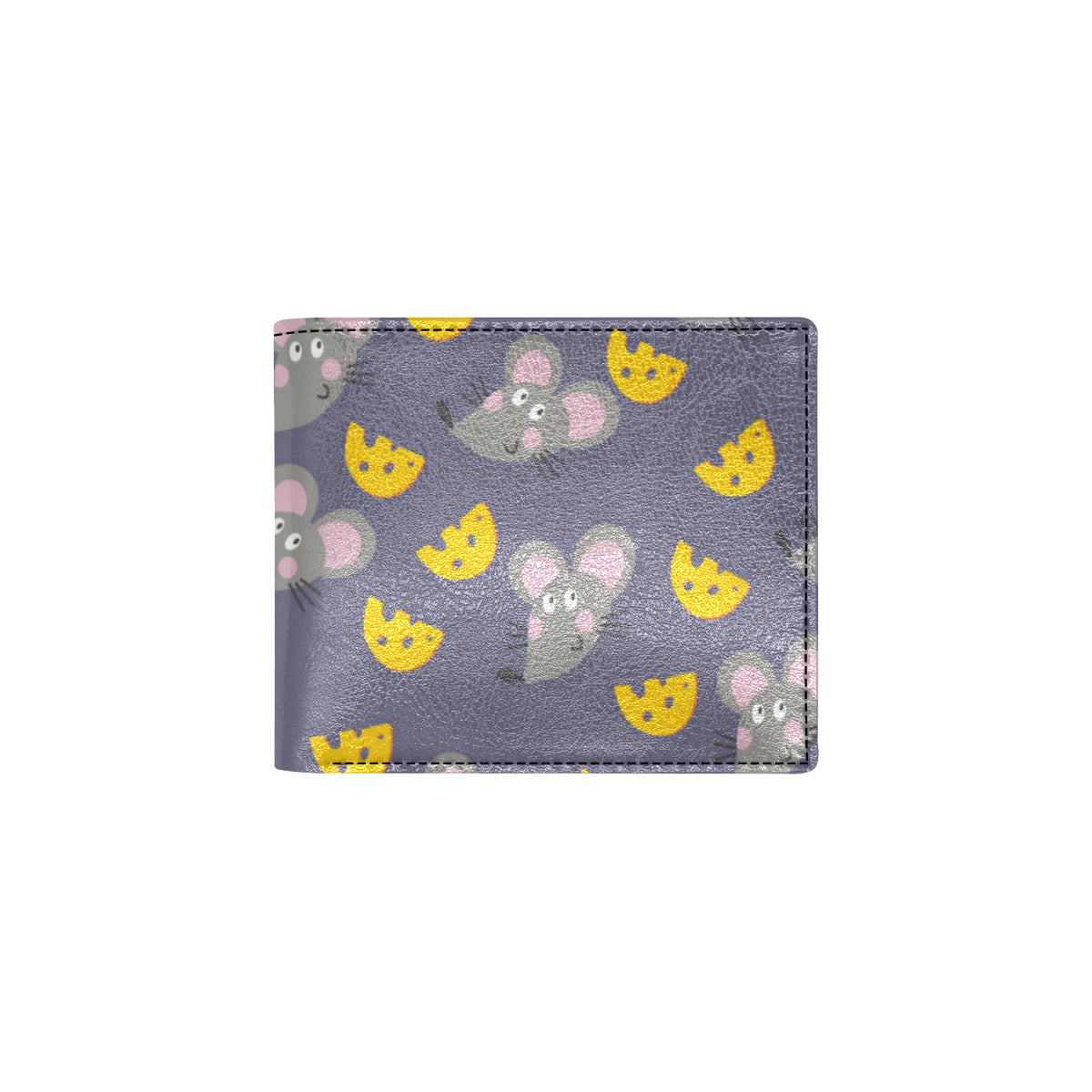 Rat With Cheese Pattern Print Design 01 Men's ID Card Wallet