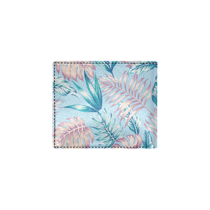 Tropical Flower Pattern Print Design TF01 Men's ID Card Wallet