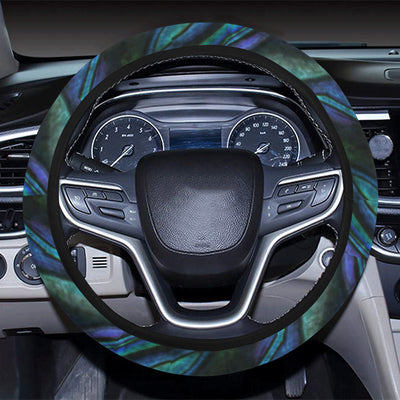 Abalone Pattern Print Design 03 Steering Wheel Cover with Elastic Edge