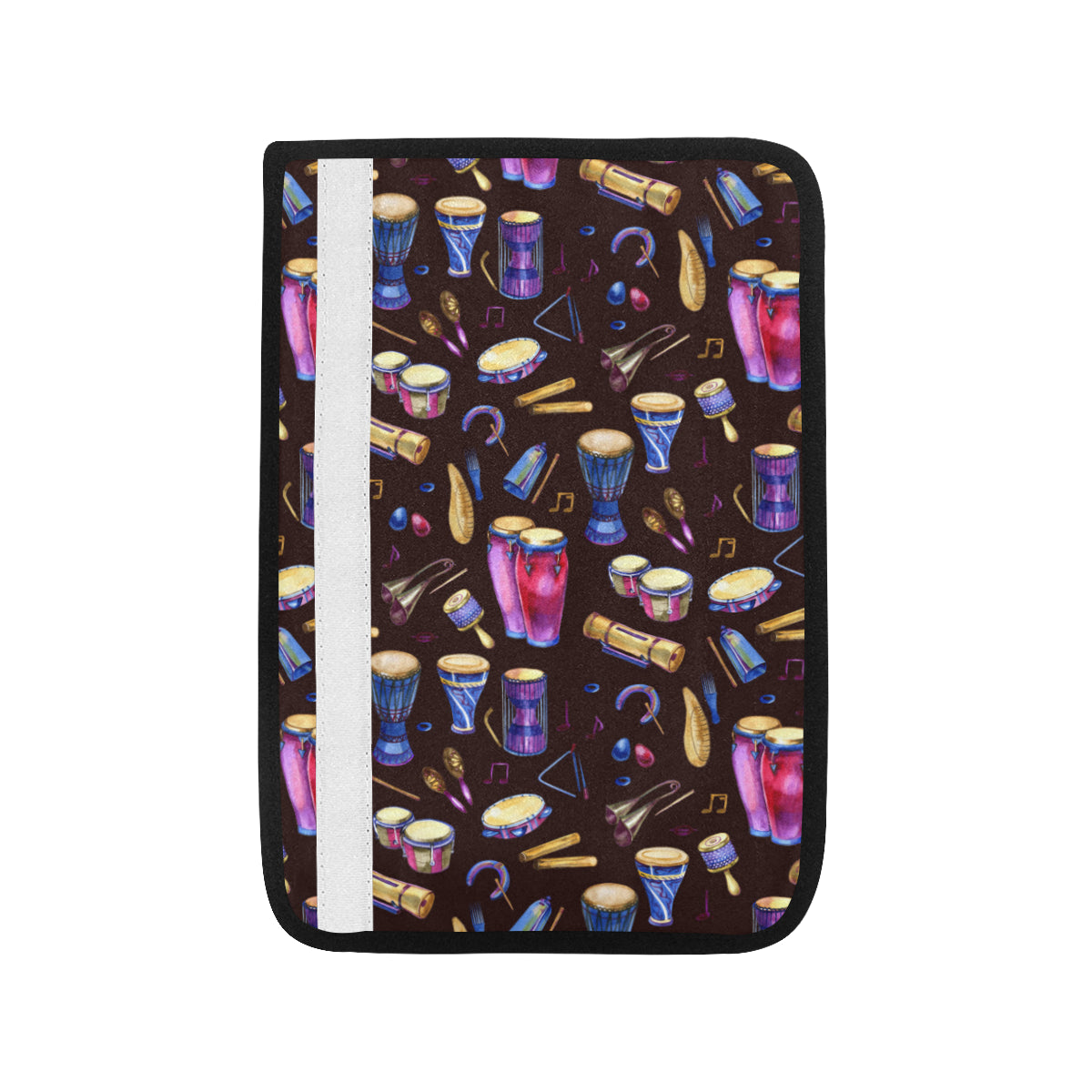 Percussion Neon Pattern Print Design 04 Car Seat Belt Cover