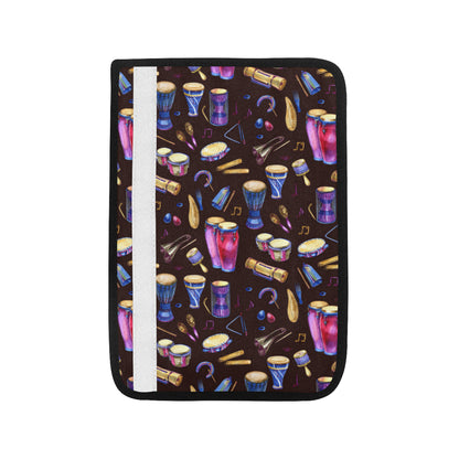 Percussion Neon Pattern Print Design 04 Car Seat Belt Cover