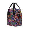 Neon Color Tropical Palm Leaves Insulated Lunch Bag