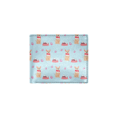 Chihuahua Pattern Print Design 05 Men's ID Card Wallet