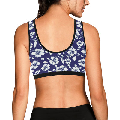 Hibiscus Pattern Print Design HB010 Sports Bra