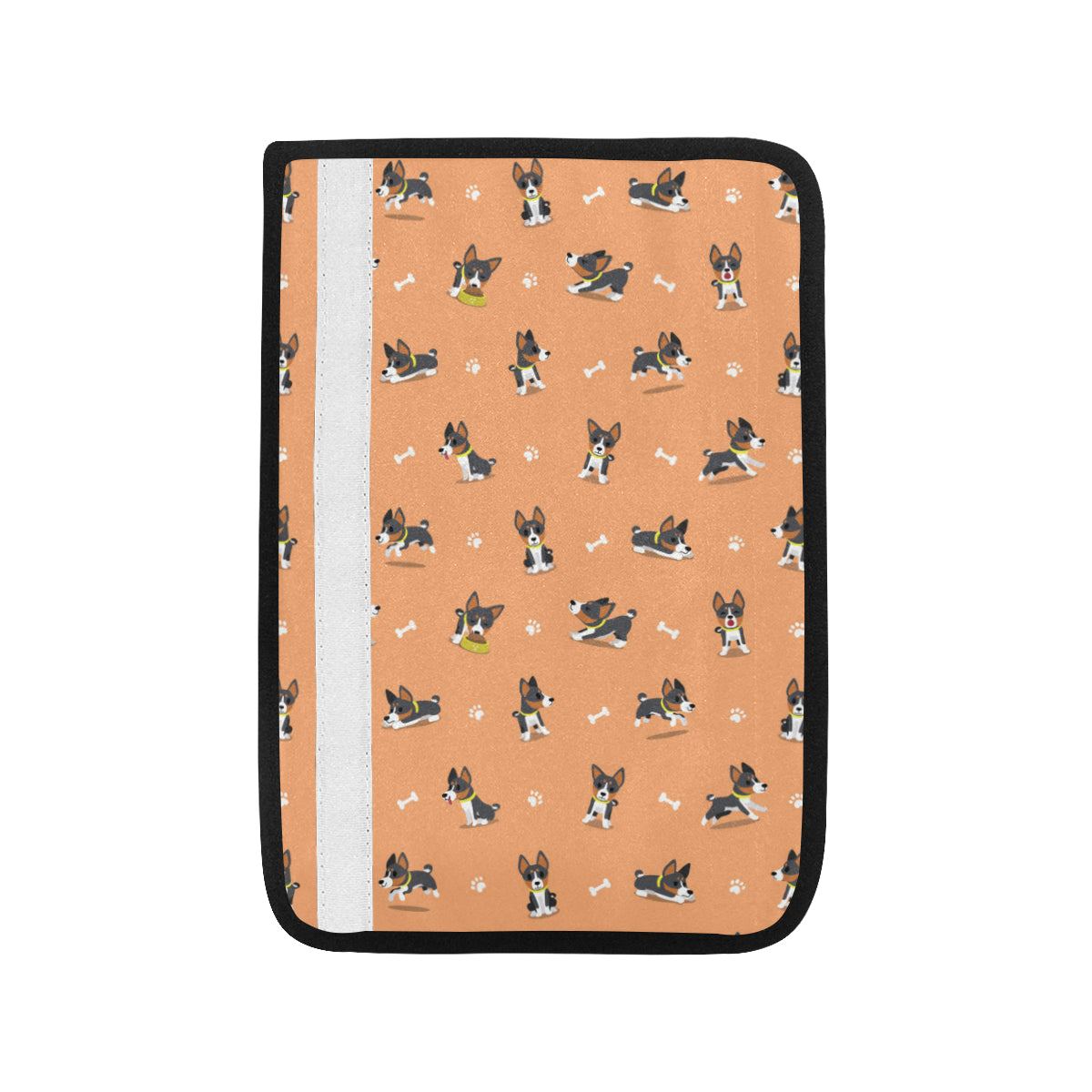 Basenji Pattern Print Design 01 Car Seat Belt Cover