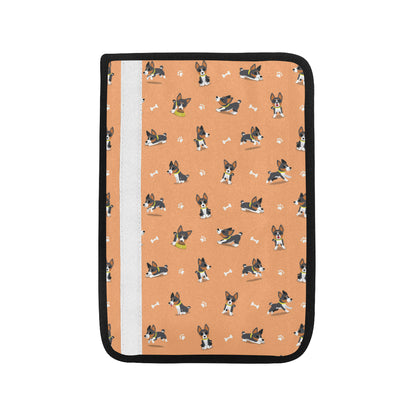 Basenji Pattern Print Design 01 Car Seat Belt Cover