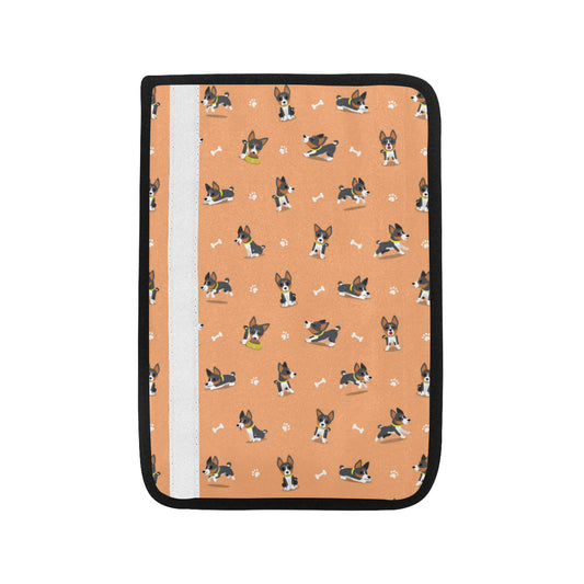 Basenji Pattern Print Design 01 Car Seat Belt Cover