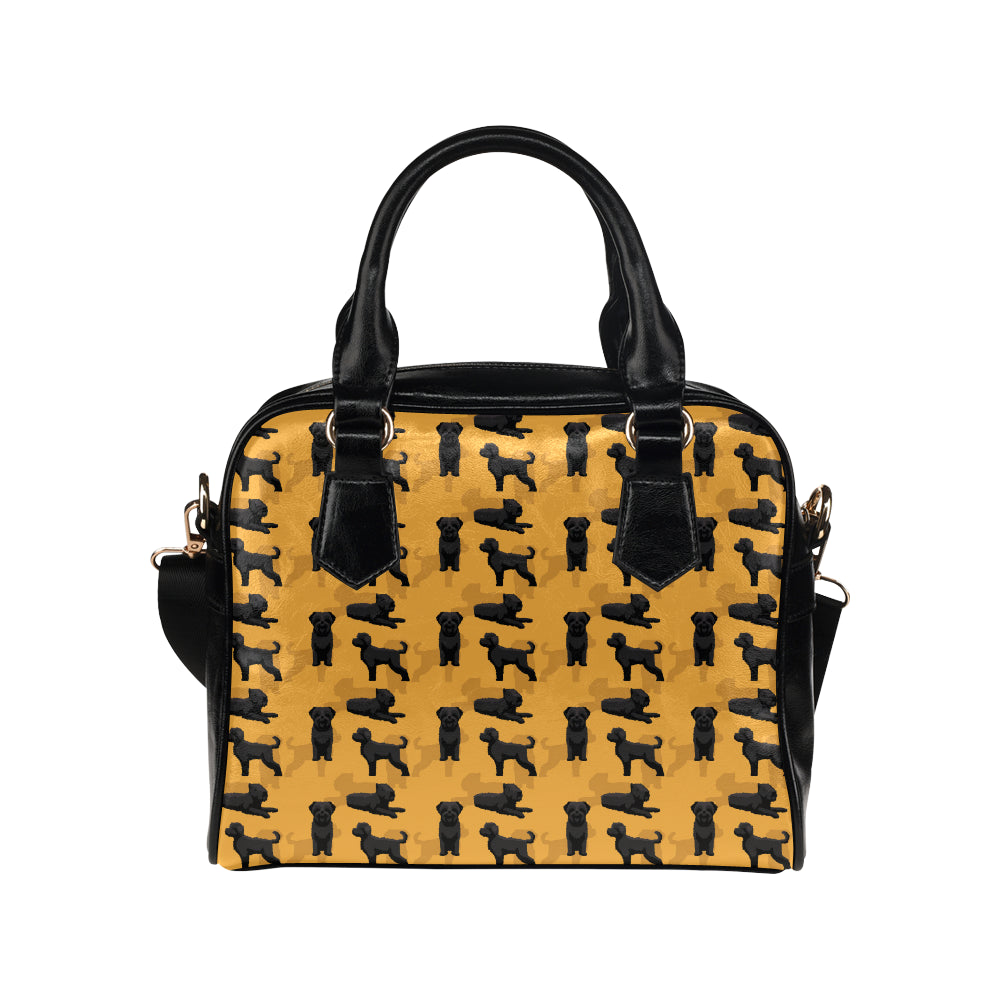 Bouviers des Flandres Pattern Print Design 01 Shoulder Handbag